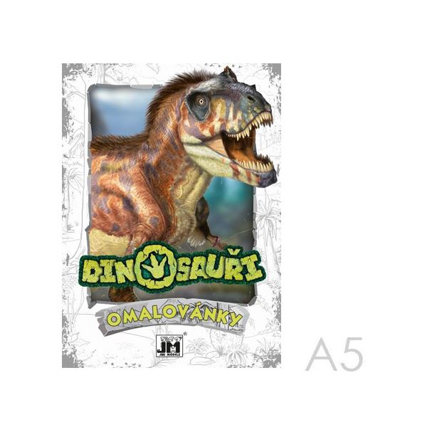 Vymalovánky A5+ s predlohou - Dinosaury