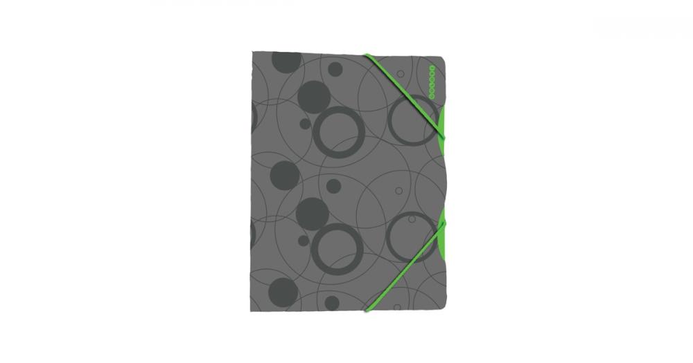 Trojchlopnové dosky na spisy A4 Duo Colori - šedo-zelená