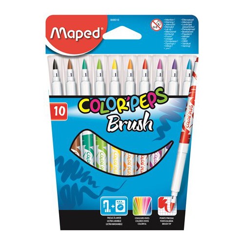 MAPED fixky Color Peps Brush so štetcom/10ks