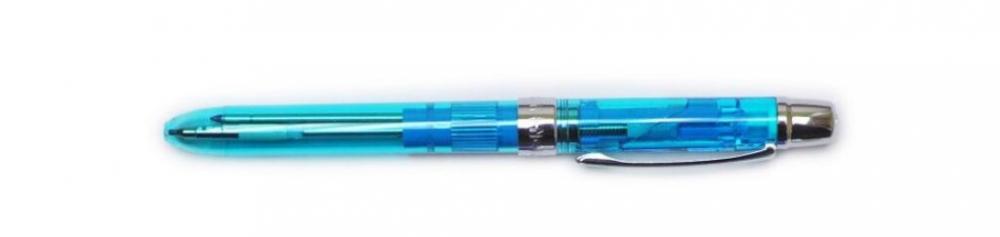 Gulièkové pero multifunkèné 2+1, svetlomodré