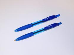 Jednorzov gulikov pero so stlam mechanizmom modr