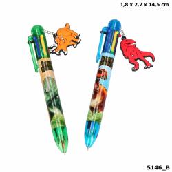 Guľôčkové pero DINO 6 farieb 