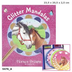 Kreatvny set - Glitter Mandalas Horses