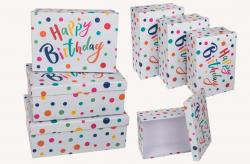 Set krabièiek - Happy Birthday 3ks