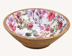 Dreven kvetinov miska