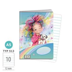 Zo�it A5, 10 listov, TYP 513 Rainbow Ella