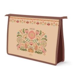 Plastov� obal so zipsom A4+ Floral scape