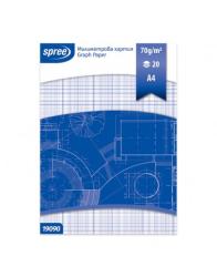 Milimetrov� papier, A4, 20 listov