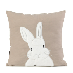 Oblie�ka na vank�� | TRUSTI | b�ov� so zaja�ikom | 45x45 cm