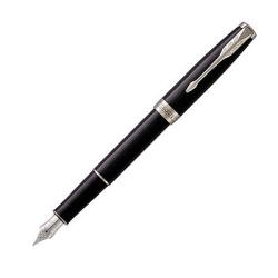 Plniace pero PARKER Sonnet Black CT - 2 bombiky, ierna farba nplne, hrot M