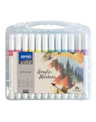 Akrylov� fixky Artist Soft Brush, 24ks