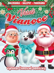 Omaovnka s nlepkami - Vesel Vianoce