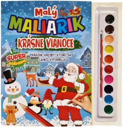 Mal maliarik Krsne Vianoce omaovnka so tetcom a farbami