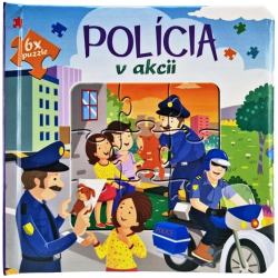 Polcia v akcii kniha puzzle 6x