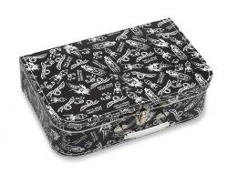 Detský kufrík papierový - čierny