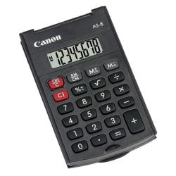 Canon Kalkulačka AS-8, šedá, vrecková, osemmiestna