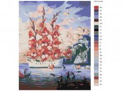 Maľovanie podľa čísel - Kvetinová loď (1588221)