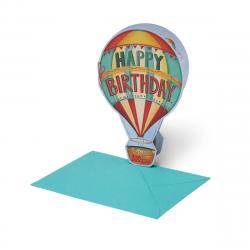 Blahoprajná karta 11,5x17 - Air Balloon 