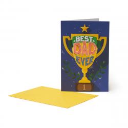 Blahoprajná karta 11,5x17 - Najlepší otec 