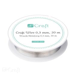 Dekoran Drtik - 0,3 MM, 20M, Strieborn