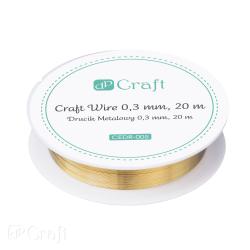 Dekoran Drtik - 0,3 MM, 20M, Zlat