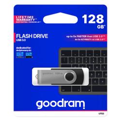 Goodram USB flash disk, USB 3.0, 128GB, UTS3, �ierny