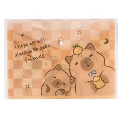 Obal A4 s gombkom - Kapybara (Krovan)