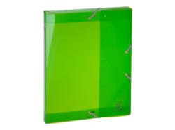 Box na spisy s gumièkou IDERAMA, A4 PP 25mm - zelený