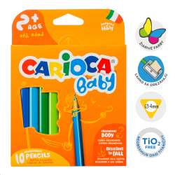 Carioca pastelky trojhrann Baby 2+, 10 ks