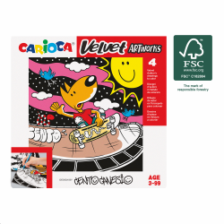 Carioca zamatov maovanky CENTO Sport, 4 ks
