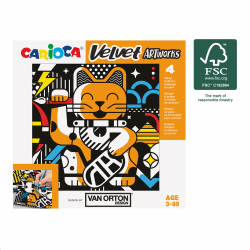 Carioca zamatov maovanky VAN ORTON Art, 4 ks