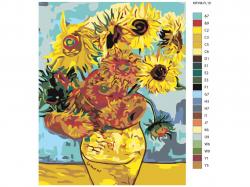 Maľovanie podľa čísel - Slnečnice (Van Gogh) (1042201)