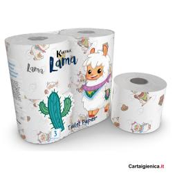 Toaletný papier 4 rolky - LAMA 