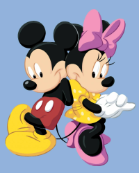 Maovanie poda sel - Mickey Mouse a Minnie