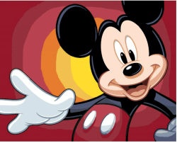 Maovanie poda sel - Mickey Mouse