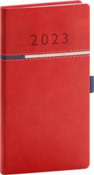 Vreckový diár Tomy červeno-modrý, 2023 9 × 15,5 cm
