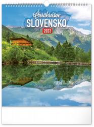 Nástenný kalendár Čarokrásne Slovensko 2023, 30x34cm