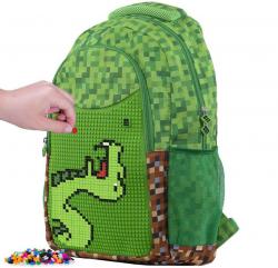 Pixie Crew študenstký batoh Minecraft - zelenohnedý 