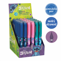 Colorino gumovaten plniace pero Stitch, 36 ks, modr npl, displej