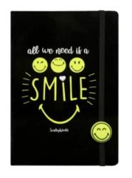 Zápisník s gumičkou - Smiley 