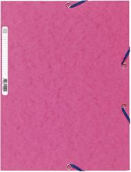 Spisová doska s gumičkou a štítkom, A4 maxi, prešpán, ružové
