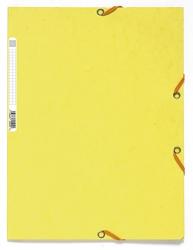 Spisové doska s gumičkou a štítkom, A4 maxi, prešpán, citrónovo žltá
